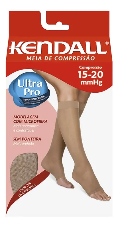 Meia Kendall 3/4 18-21 mmHg sem Ponteira 5