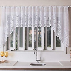 Cortina de Renda para Cozinha Cascata Clássica