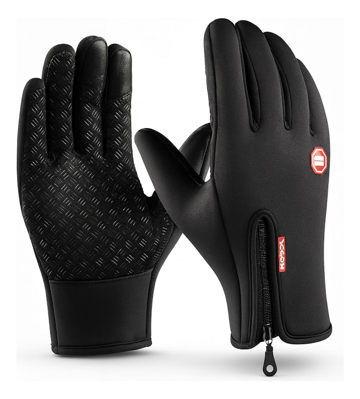 Luva Moto Térmica Impermeável Touch Screen Inverno Preto 1