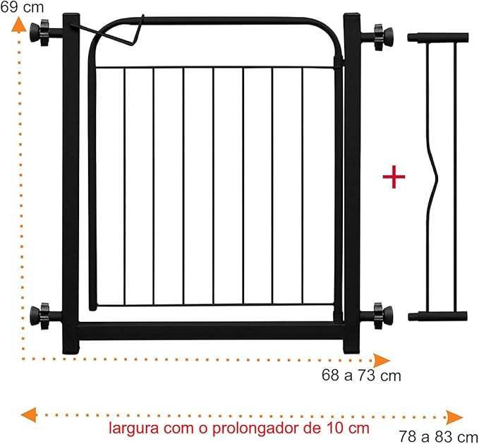 Portão Pet Aramado com Prolongador 3