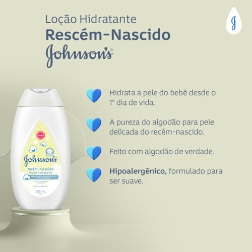 Loção Hidratante Johnson's Recém-Nascido 3