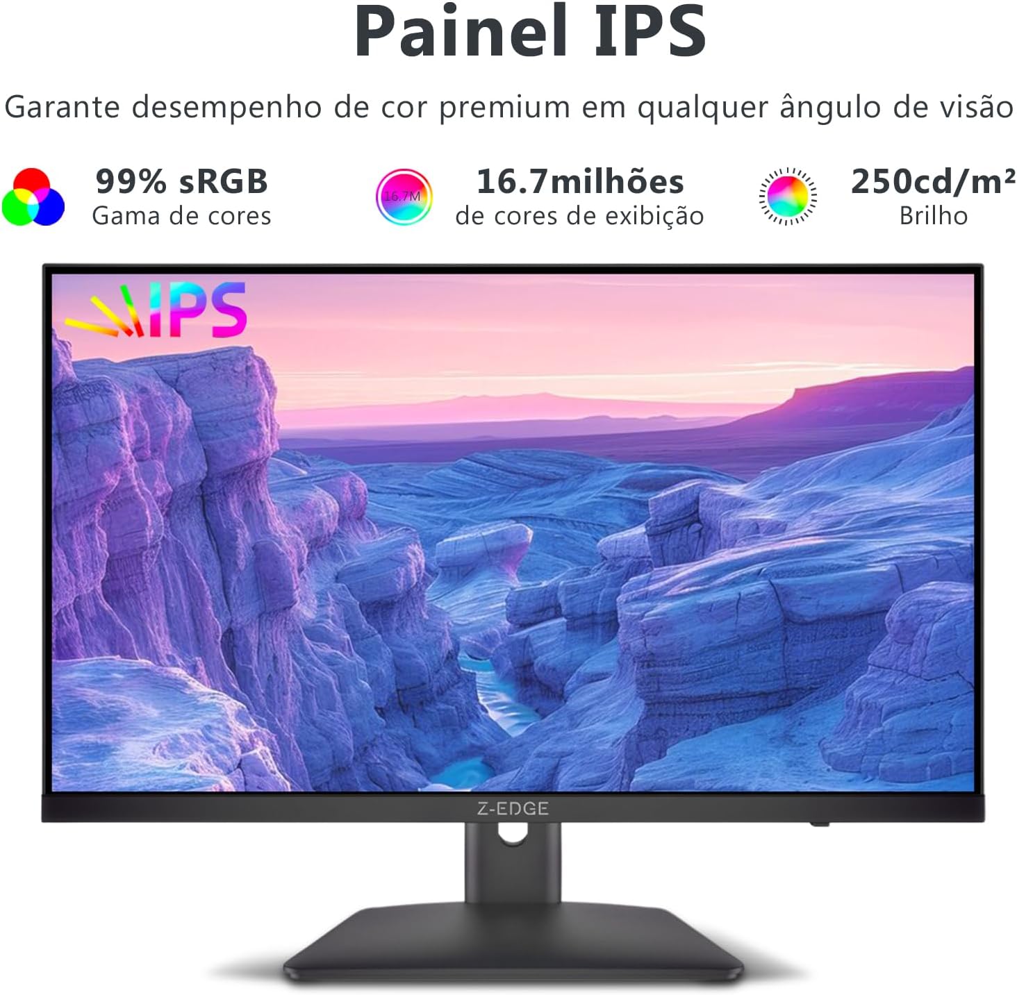 Monitor Z-EDGE U27P4K de 27" com painel IPS 4K 3