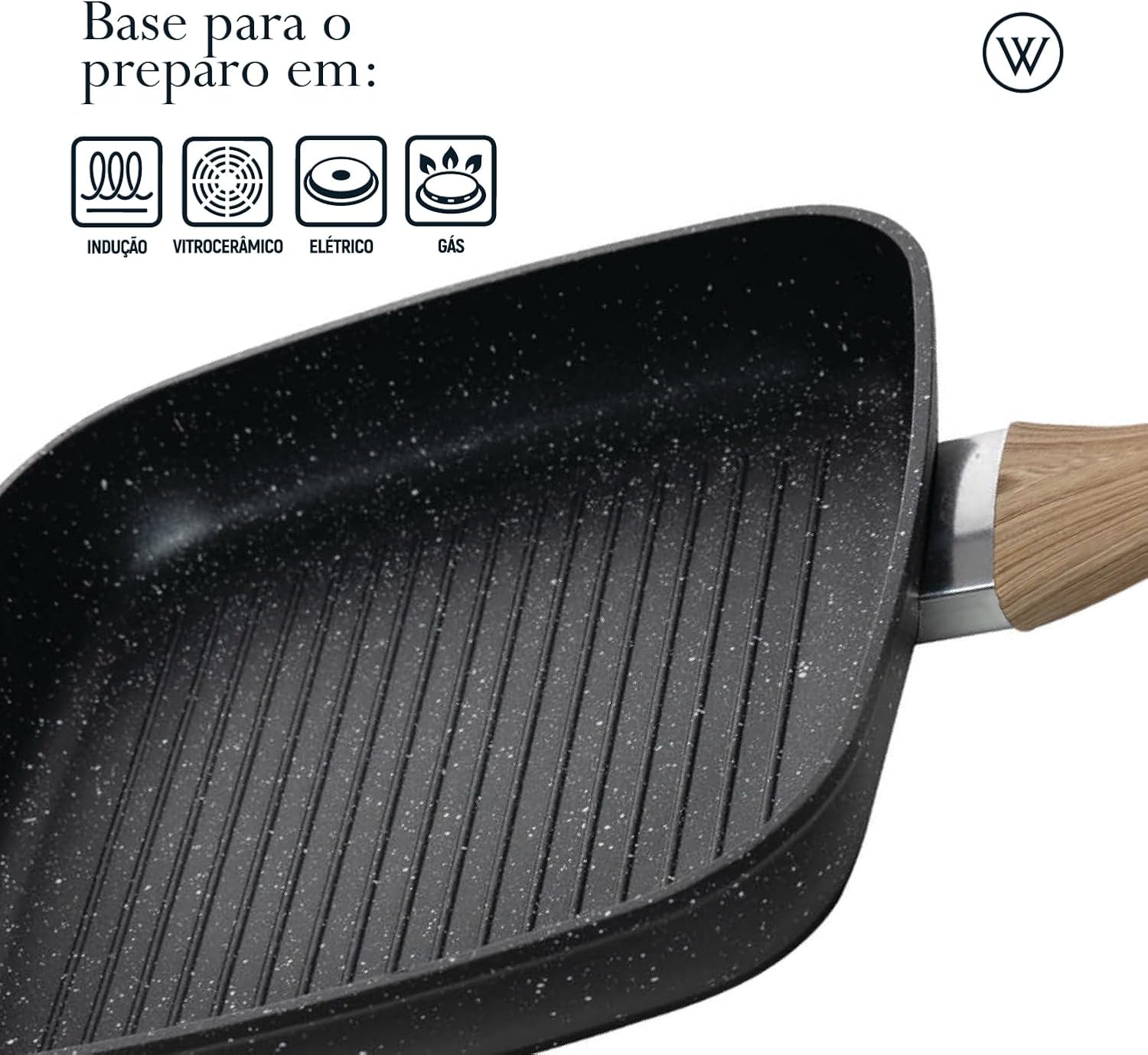 Bistequeira de Indução em Alumínio com Revestimento Cerâmico Granilite 2