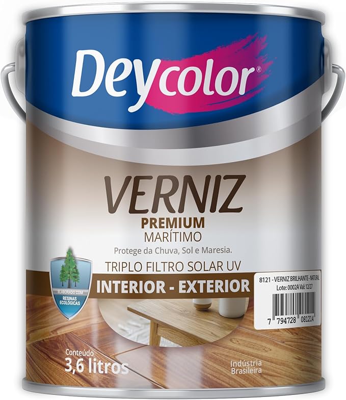Verniz Premium Brilhante Deycolor 3,6 L 1