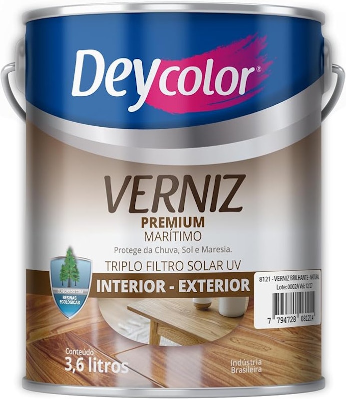 Verniz Premium Brilhante Deycolor 3,6 L 1