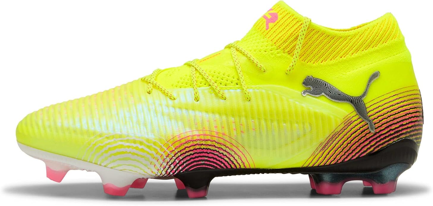 Chuteira de Campo Future 8 Ultimate Neymar Jr. Amarelo e Rosa 1