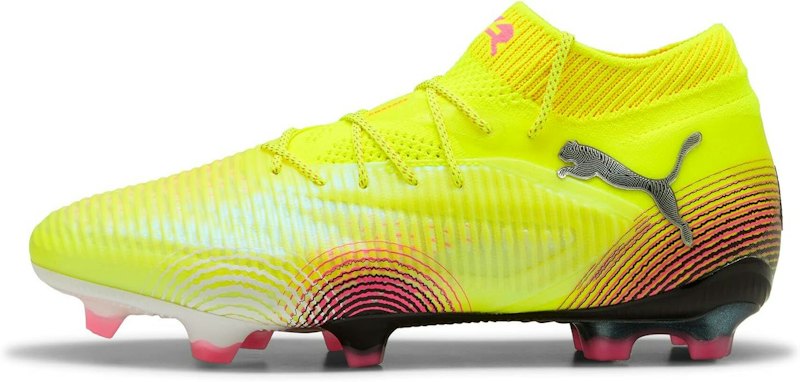 Chuteira de Campo Future 8 Ultimate Neymar Jr. Amarelo e Rosa 1