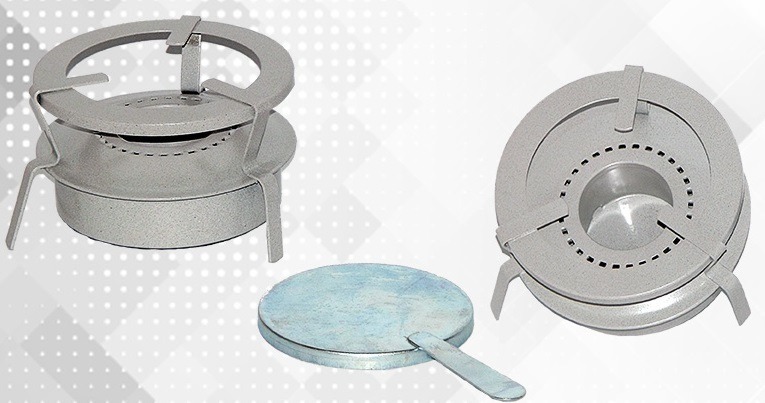 Fogão Portátil Espiriteira a Álcool Camping Suzanpeças 4