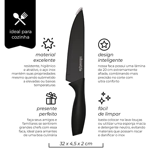 Faca Chef Profissional em Aço Inox 2