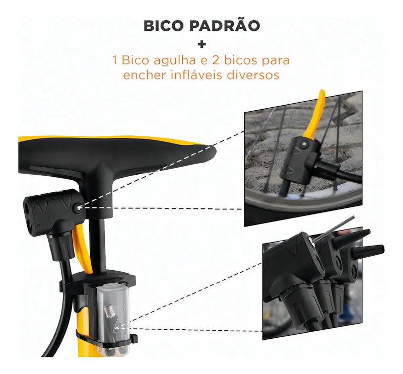 Bomba para Encher Pneus BP 060 Vonder 5