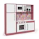OFERTAMO Cozinha Infantil Diana em MDF Branco/Rosa 1