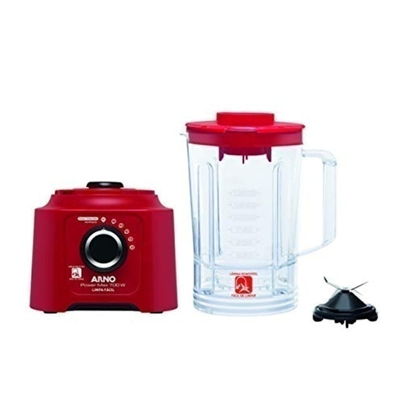 Liquidificador Arno Power Max 700 W Limpa Fácil Vermelho LN61 4