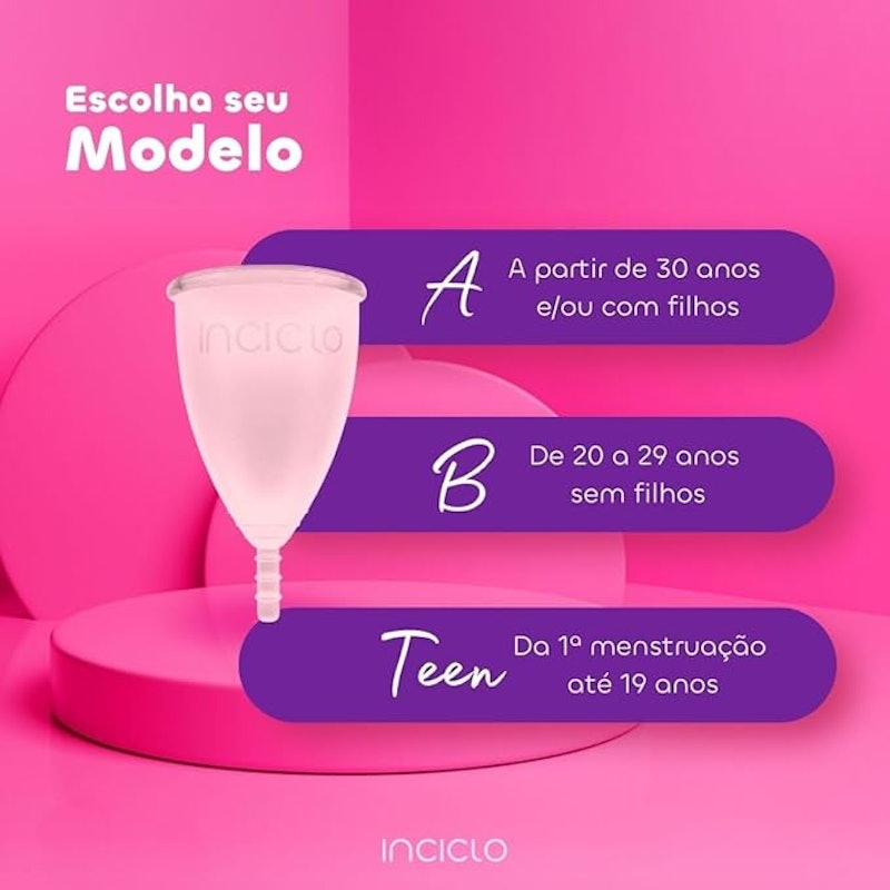 Coletor Menstrual Inciclo + Cápsula Esterilizadora Lavanda 4