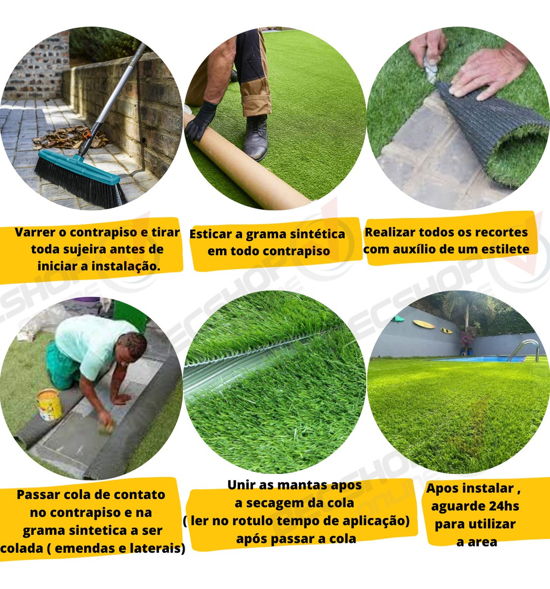 Grama Sintética 2,00 x 2,50 m SoftGrass 12 mm Verde 5