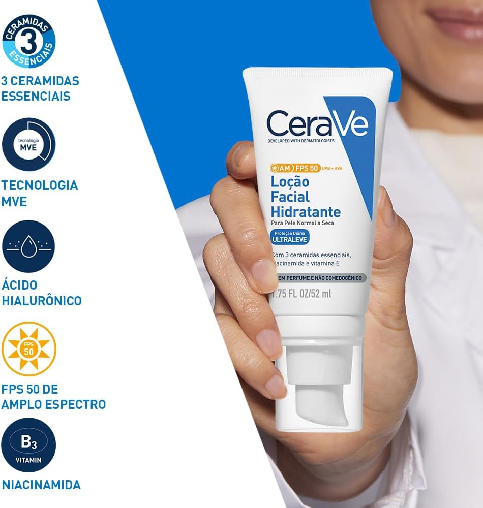 Loção Facial Hidratante FPS50 CeraVe 4
