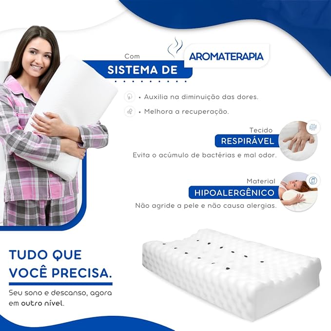 Travesseiro Cervical Sublime Ortopédico Magnético 3