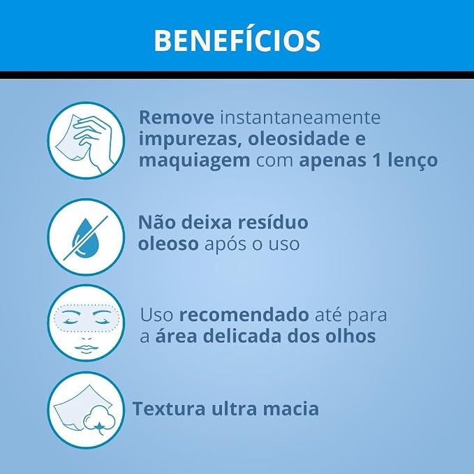 Lenço Demaquilante Neutrogena Deep Clean 3