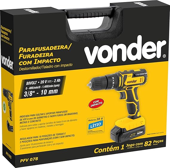 Parafusadeira/Furadeira de Impacto a Bateria 20 V PFV 078 4