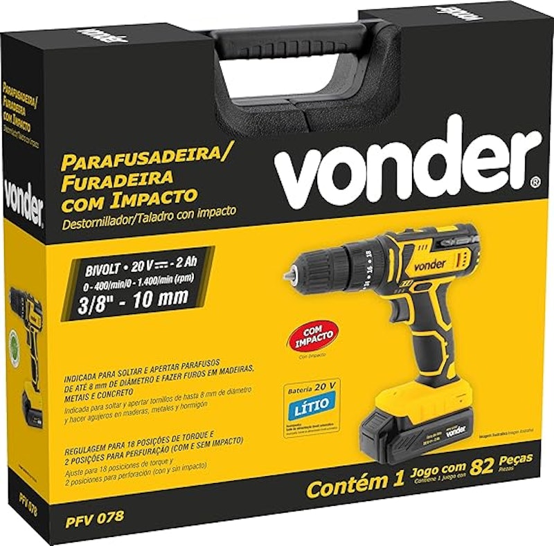 Parafusadeira/Furadeira de Impacto a Bateria 20 V PFV 078 4