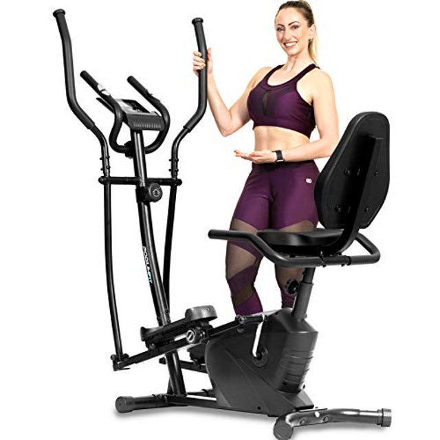 Elíptico e Bicicleta Ergométrica PodiumFit 2 em 1 Silencioso 3