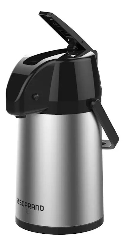 Garrafa Térmica Exclusiva 1 L Inox/Preto 1