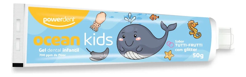 Gel Dental Infantil PowerDent Ocean Kids Tutti Frutti 1