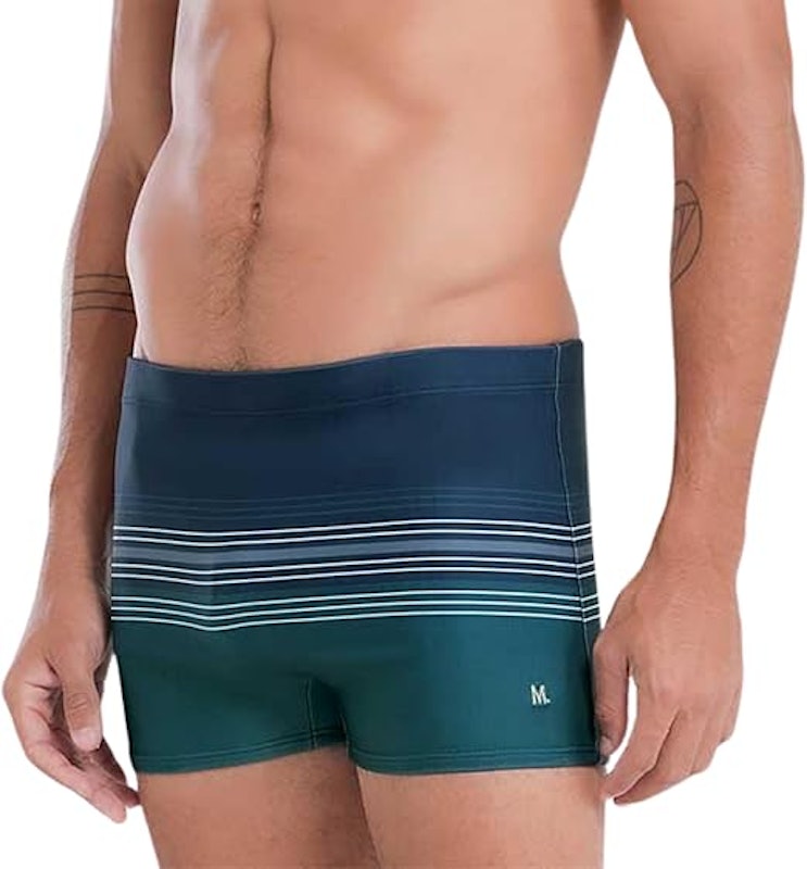 Sunga Boxer Estampada com Listras 1