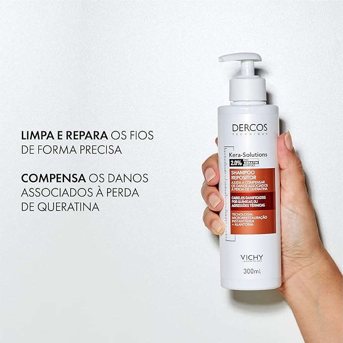 Dercos Kera-Solutions Shampoo Repositor - Cabelos Danificados 4