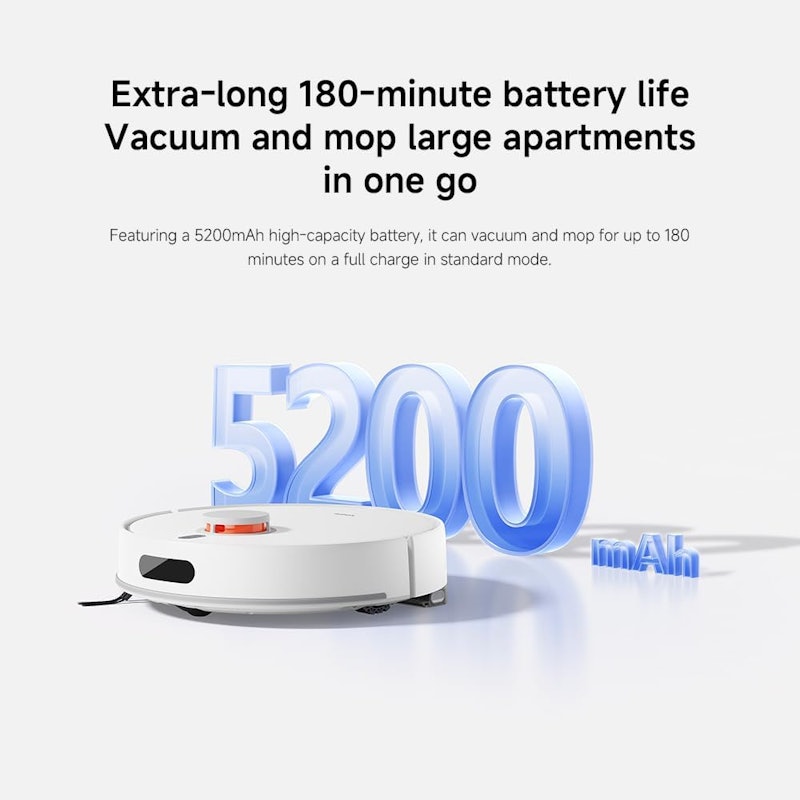 Robô Aspirador Inteligente H40 c/ Base Autolimpeza Xiaomi 5