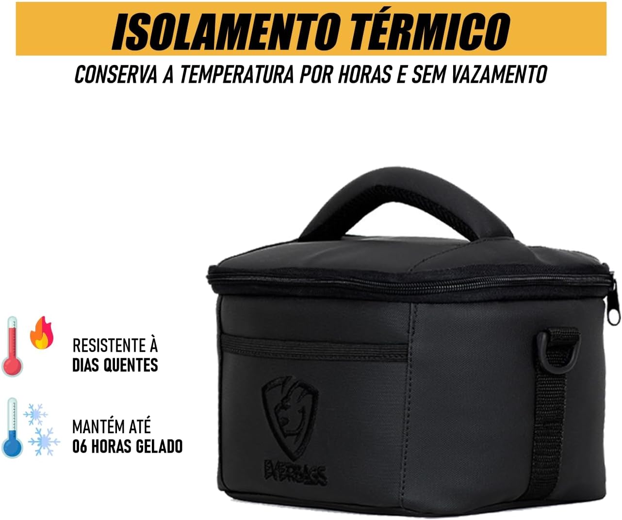 Bolsa Térmica Fit Black Luxo 9
