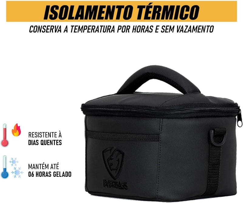 Bolsa Térmica Fit Black Luxo 9