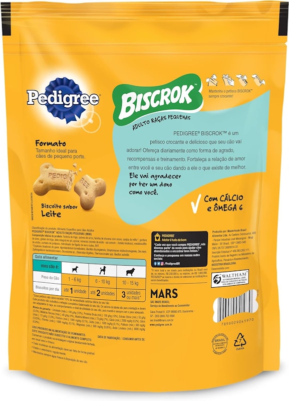 Pedigree Biscrok Adulto Raças Pequenas 2