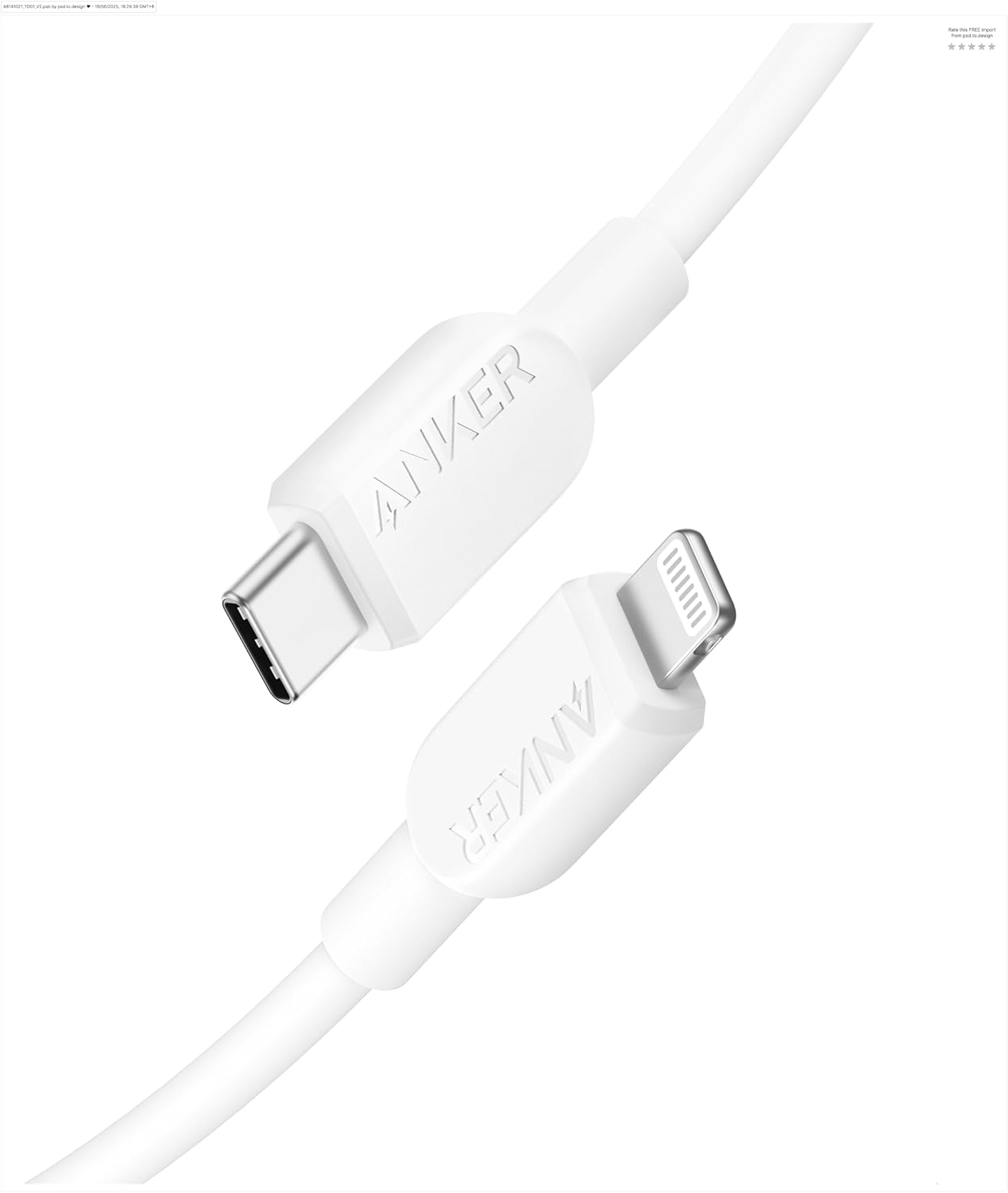 Cabo Anker USB-C para Lightning 1