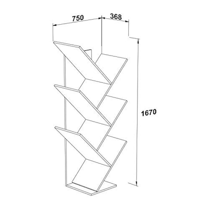 Estante para Livros Diagonal Spine 3