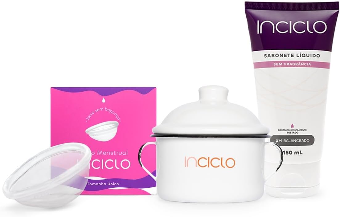 Kit Disco Menstrual + Panelinha Inciclo + Sabonete Inciclo (Neutro) 1