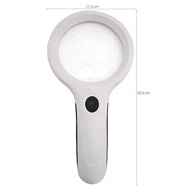 Lupa de Mão com Luz 8 LEDs + Chaveiro CBRN09107 2