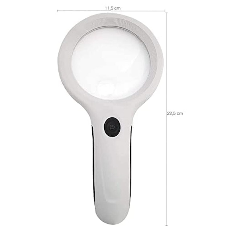 Lupa de Mão com Luz 8 LEDs + Chaveiro CBRN09107 2