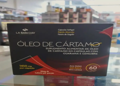 Óleo de Cártamo + Gengibre + Guaraná 60 Cápsulas 2