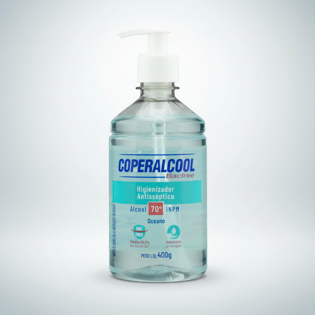 Gel Higienizador de Mãos Coperalcool Bacfree Oceano 3