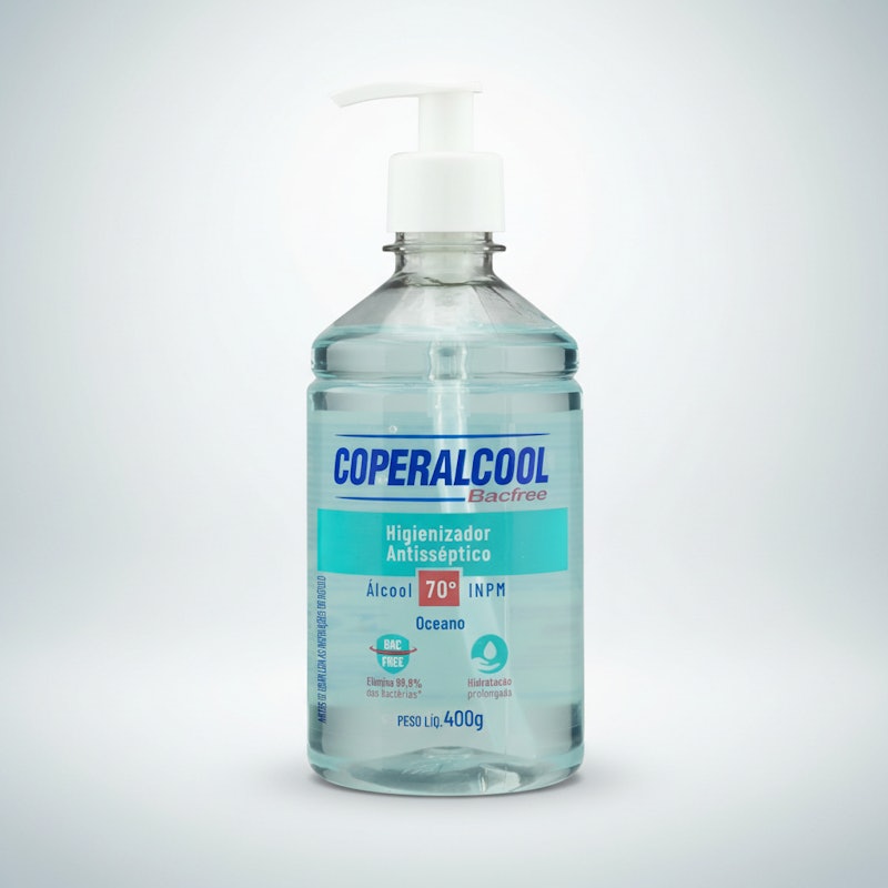 Gel Higienizador de Mãos Coperalcool Bacfree Oceano 3