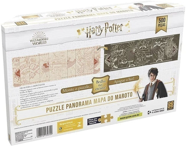 Puzzle 500 Peças Panorama Harry Potter Brilha no Escuro 2