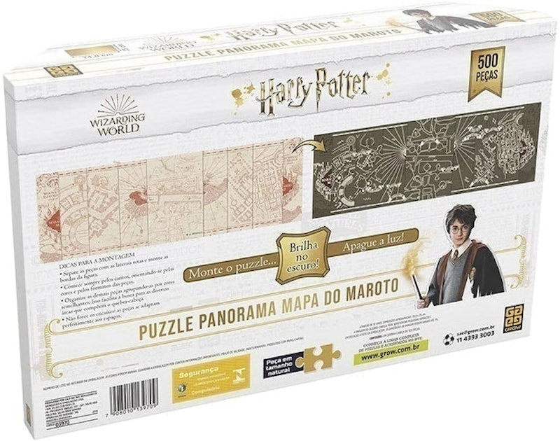 Puzzle 500 Peças Panorama Harry Potter Brilha no Escuro 2