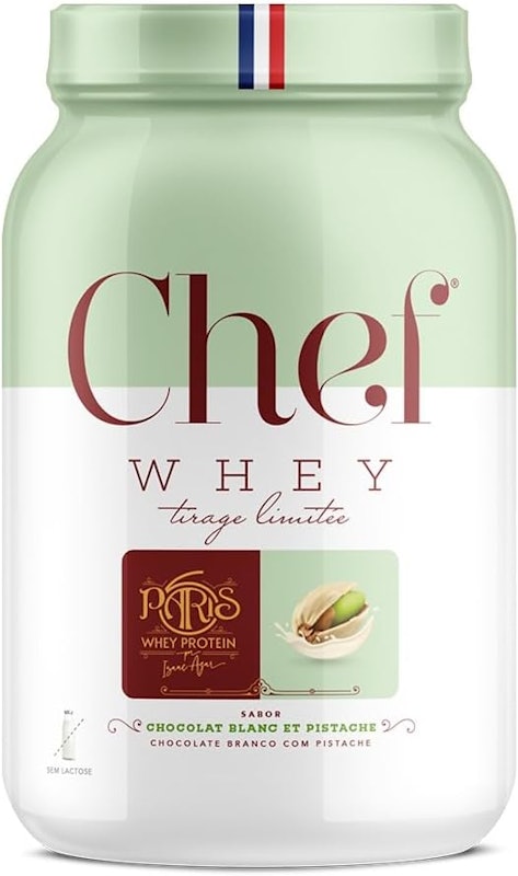 Whey 100% Zero Lactose Paris 6 Chocolate Branco com Pistache 1