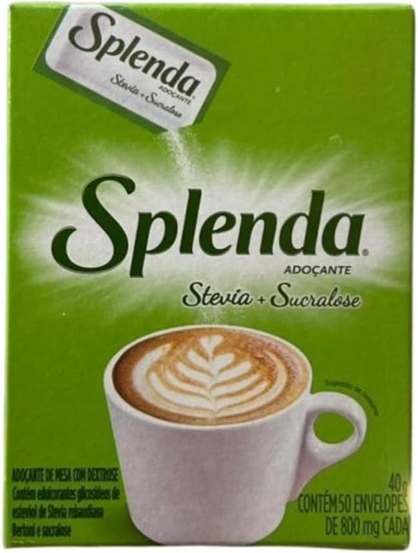 Adoçante em Pó Stevia Splenda Caixa 50 Unidades 40 g 2