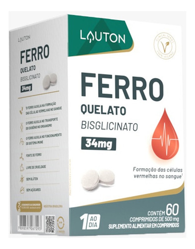 Ferro Quelato Bisglicinato 34 mg 2