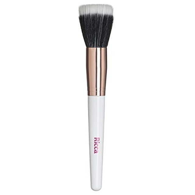Pincel Rose Gold Duo Fiber Ricca 1