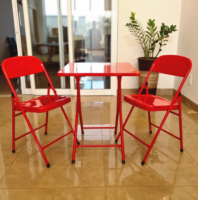 Mesa Dobrável Aço 2