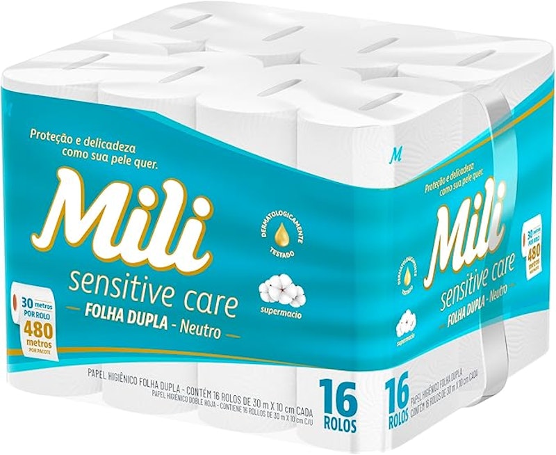 Papel Higiênico Mili Sensitive Care Folha Dupla 2