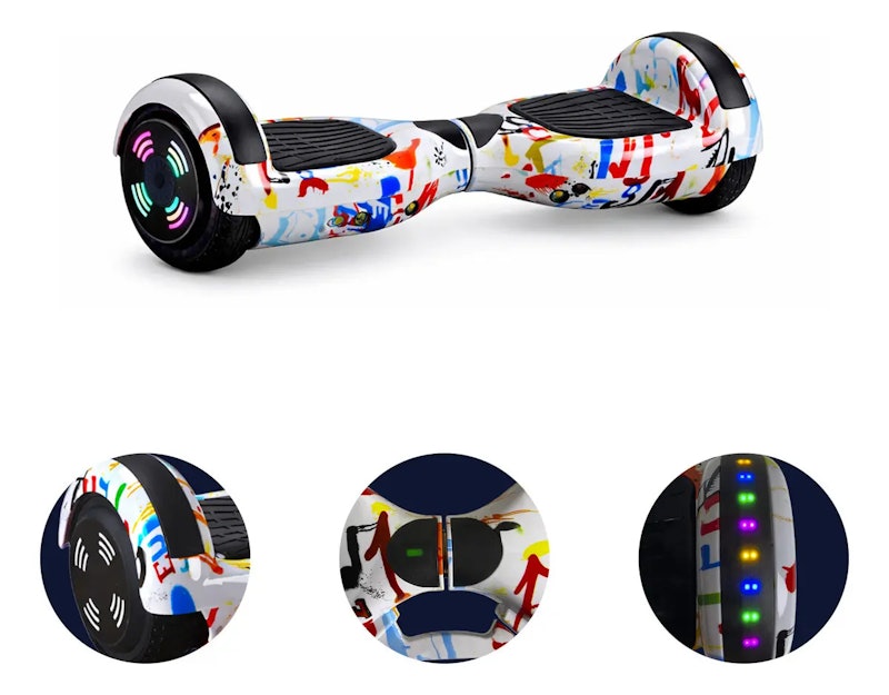 Hoverboard Skate Elétrico 6.5 LED Bluetooth Brinovar 5