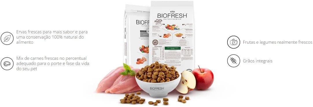 Biofresh Mix de Carnes Cão Adulto Mini e Pequeno 5